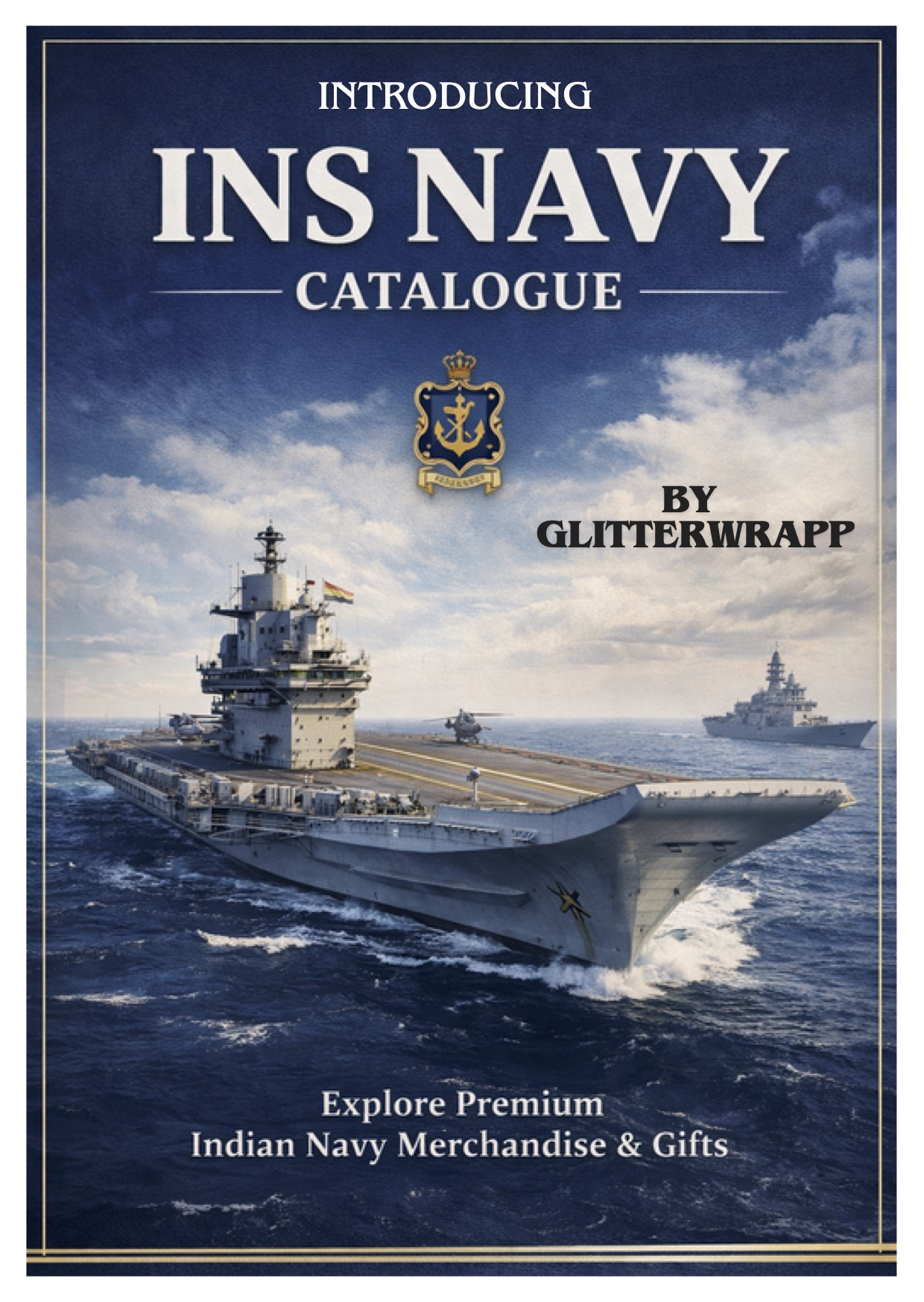 Glitterwrapp INS Navy Catalogue cover